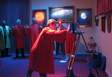 Durante una sesión de carga de Operación Prayer Power en Los Angeles, California, USA.