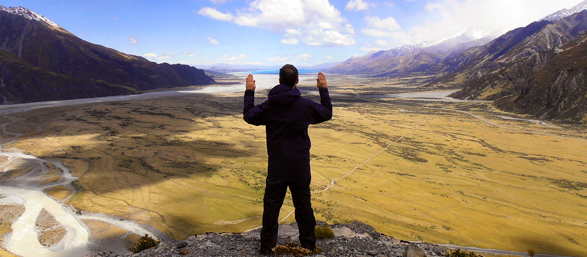 Praying on Mt. Wakefield